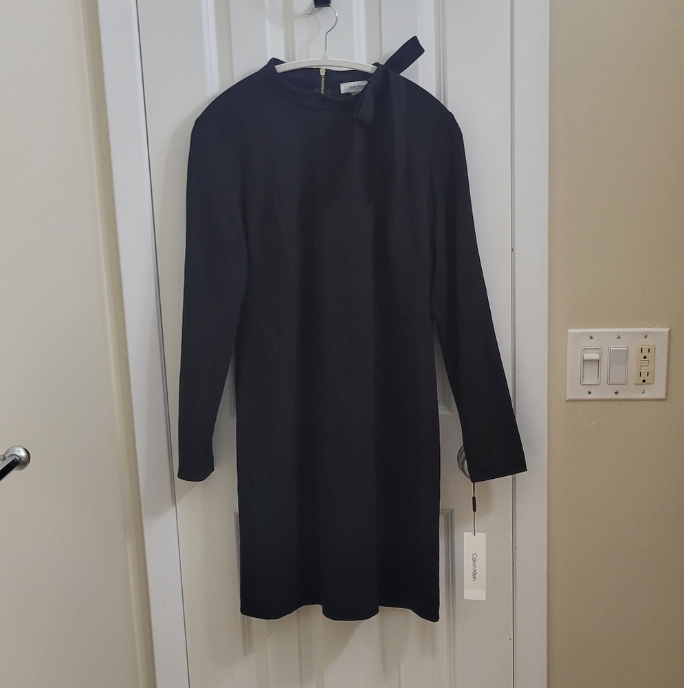 Calvin Klein Black Long Sleeve Dress